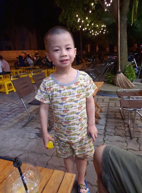 Bộ cotton giấy/thông hơi cộc tay bé trai 8-21 kg ( ảnh thật )