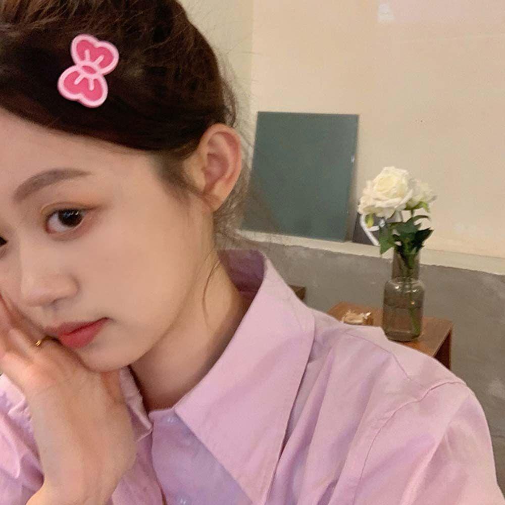 Kẹp Tóc Nơ Bằng Acrylic Màu Sắc Ngọt Ngào Phong Cách Hàn Quốc