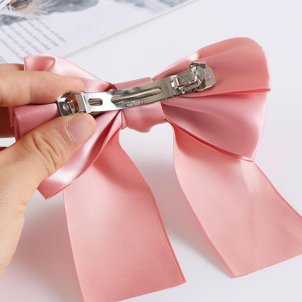 Băng Đô Vải Satin Thắt Nơ To Dành Cho Nữ