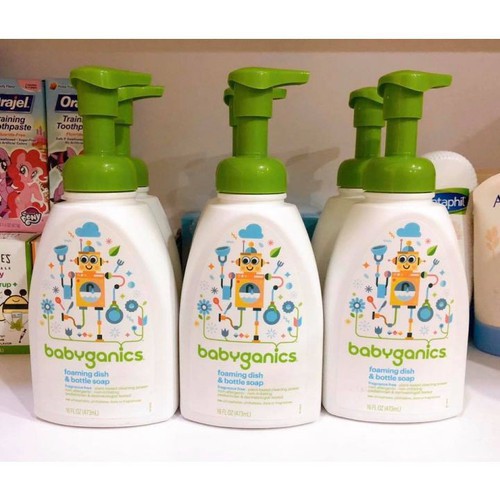 Nước rửa bình BabyGanics- Nước rửa bình sữa  an toàn cho bé sơ sinh, được làm 100% từ thiên nhiên [ Chính hãng nhập USA]