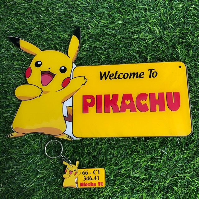 Bảng hiệu hình pikachu