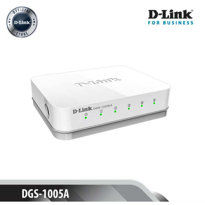 D-Link Bộ chi tín hiệu mạng 5 cổng gigabit - Thiết bị chuyển mạch D-LINK DGS-1005A - Hàng Chính Hãng