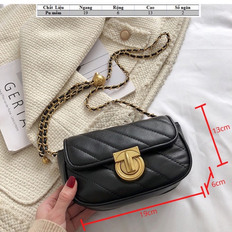 Túi đeo vai đeo chéo Dây Chuông Size 19