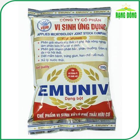 Chế Phẩm Vi Sinh Xử Lý Phế Thải Hữu Cơ EMUNIV (Dạng Bột)