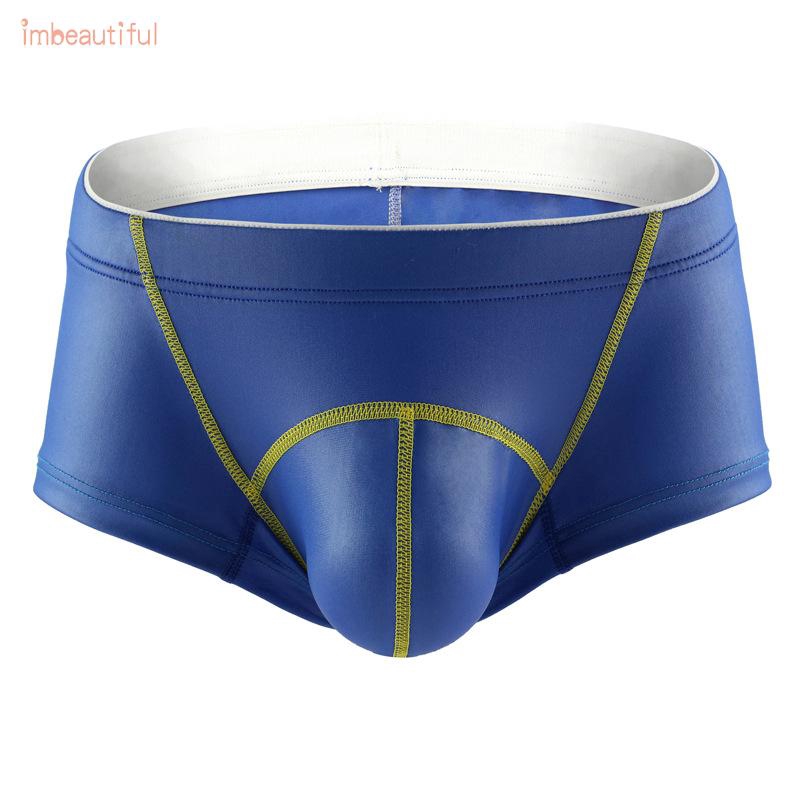 Male Briefs Solid Color Boxer Male Underwear Shorts Knickers Bulge Pouch Trunks Panties Thongs Bikini Clothing