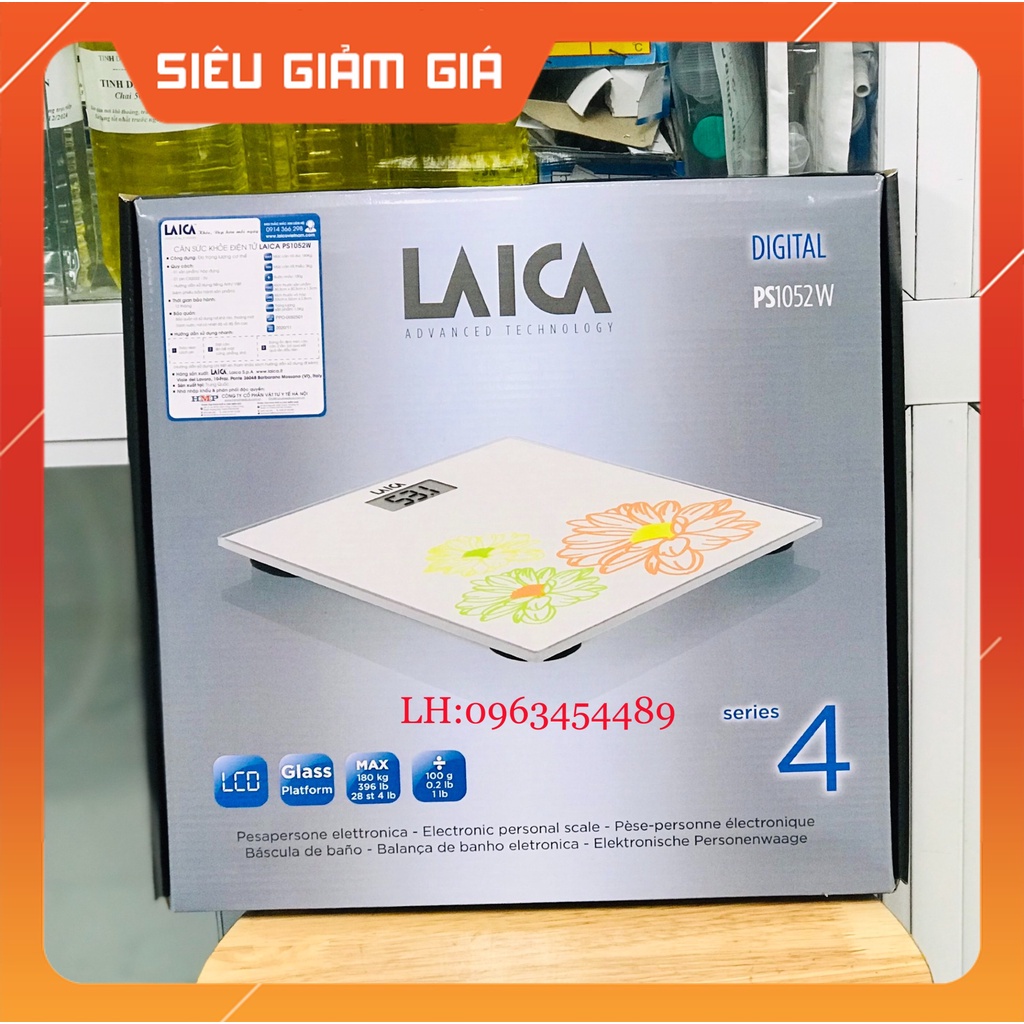 [CHUẨN CHÍNH HÃNG] Cân sức khỏe Laica PS1052