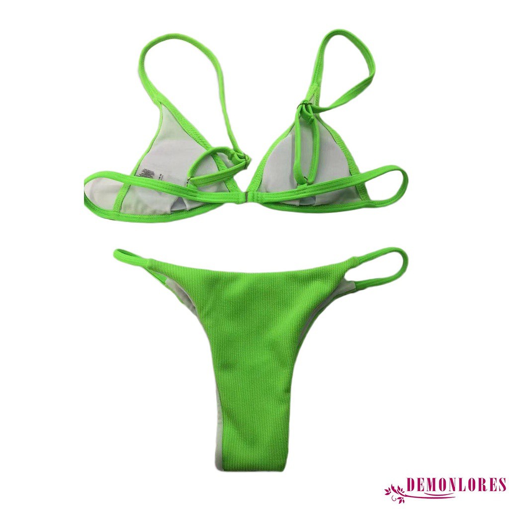 Bộ Bikini Hai Mảnh Hai Dây In Họa Tiết Cổ Điển Quyến Rũ Dành Cho Nữ