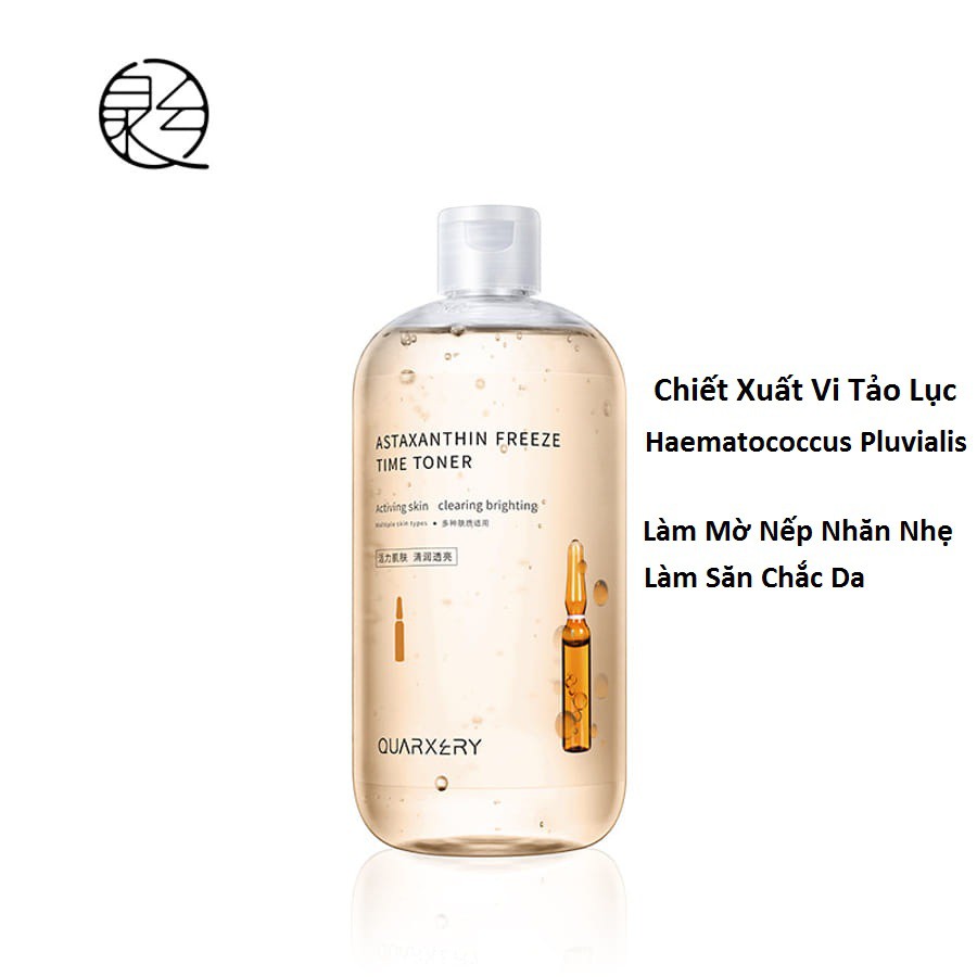 Nước hoa hồng toner Astaxanthin QUARXERY 500ml dưỡng ẩm chống lão hóa, chống nhăn trẻ hóa làn da