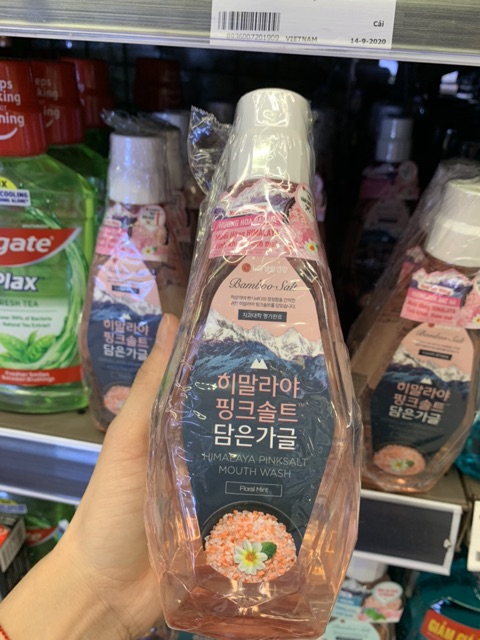 Nước súc miệng Bamboo Salt Muối Himalaya Hương Hoa Bạc Hà 320ml