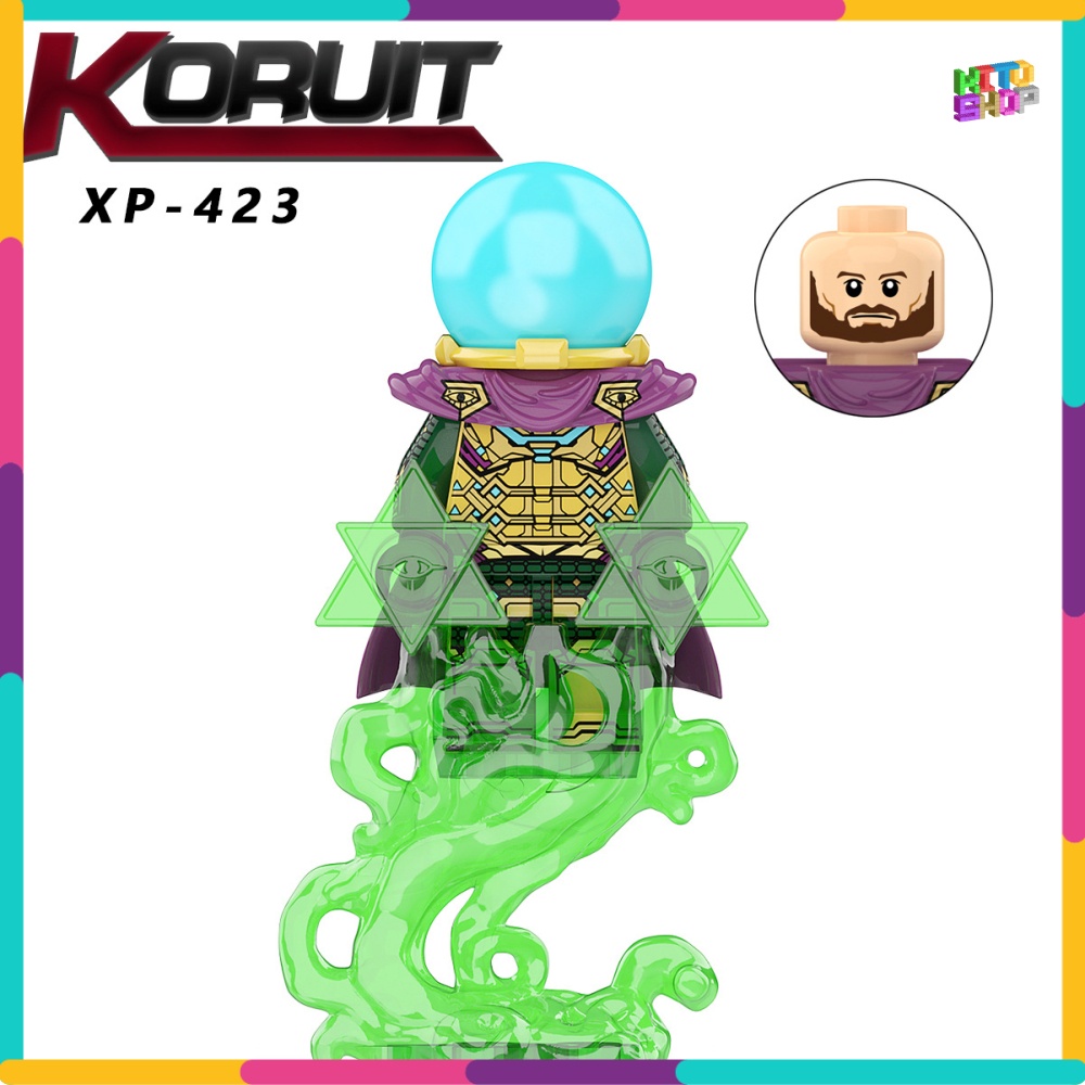 Xếp Hình Lắp Ráp Minifigures Người Nhện Marvel Doctor Octopus Green KT1055