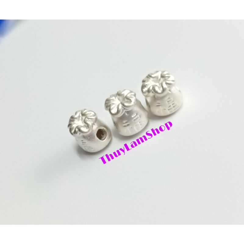 Charm bạc 925 hình túi tài lộc làm vòng