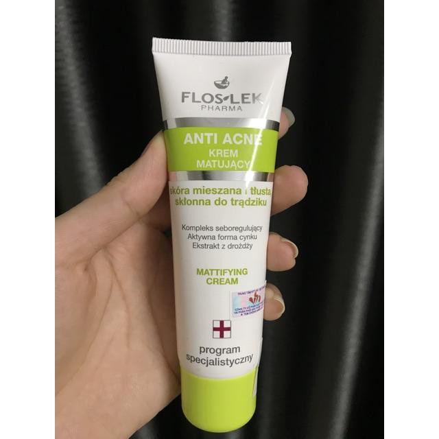 Kem kiểm soát dầu và điều tiết nhờn Floslek Anti Acne Mattifying Cream 50ml