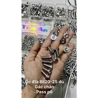 Ốc salaya 8li20 -8li25 / ốc đĩa / gác chân /pass pô