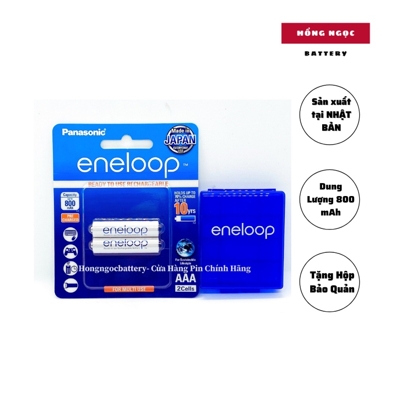 Pin sạc AA , AAA Panasonic Eneloop BK-3MCCE/2BT - Hàng chính hãng