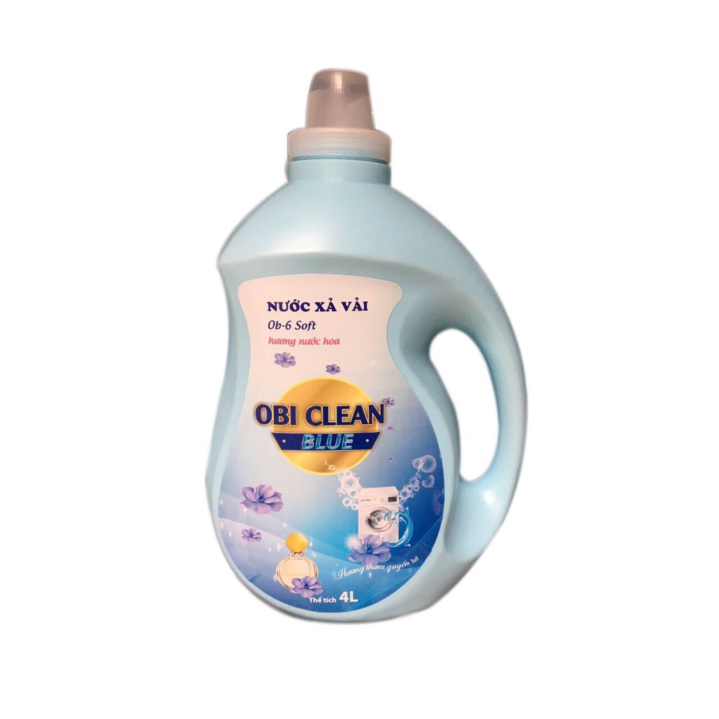 Chai nước giặt xả OBI CLEAN Công nghệ Thái Lan 4l hương Passion Quyến rũ