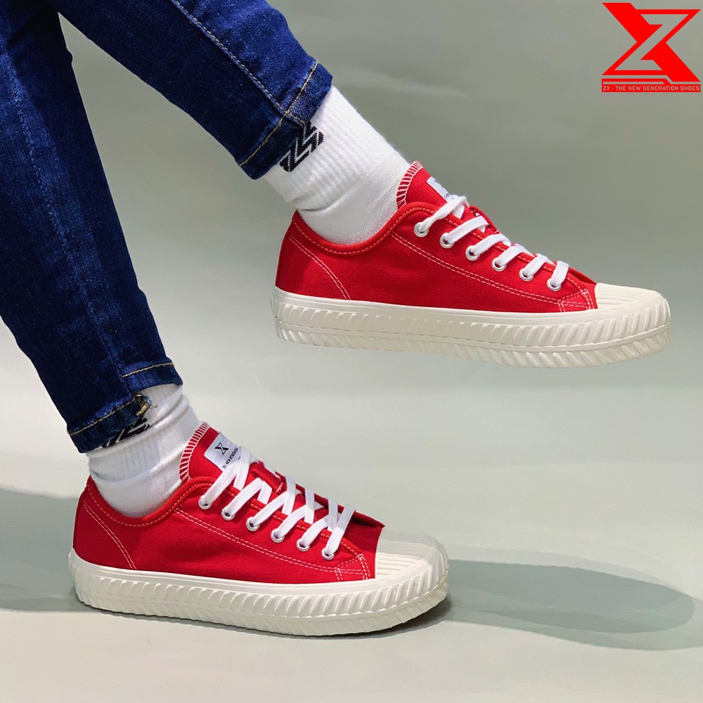 Giày sneaker Nam Nữ Mã ZX 01 - Màu Đỏ tươi