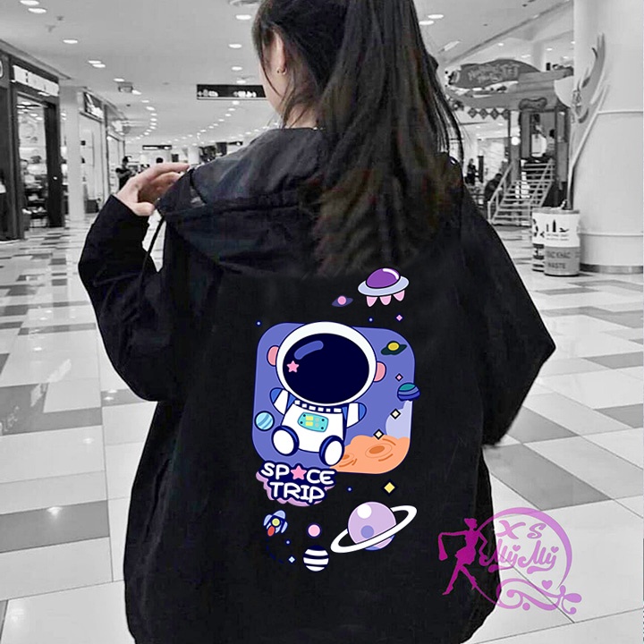 ÁO KHOÁC DÙ Phi Hành Gia Space Trip 2 Lớp in Pet siêu bền