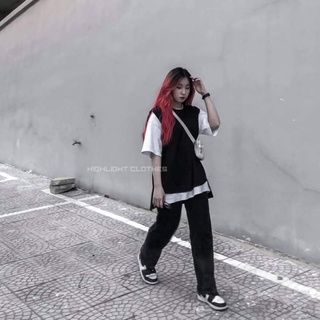 Tank top lệch tà nam nữ/ tank top unisex