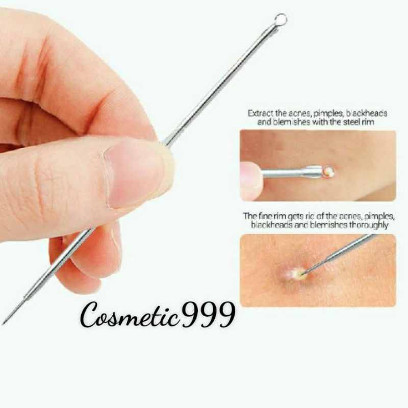 Cây nặn mụn inox chống viêm thâm mụn cho da nặn sạch mụn và an toàn-cosmetic999