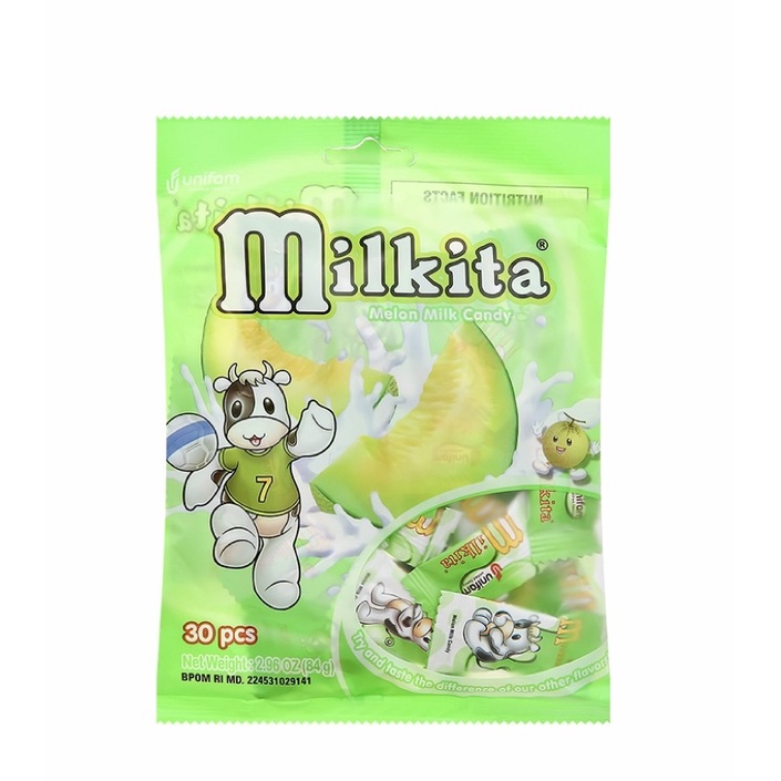 KẸO SỮA MILKITA ĐỦ VỊ GÓI 84G~30 VIÊN