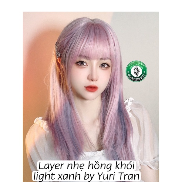 LAYER NHẸ ĐUÔI HỒNG KHÓI LIGHT XANH