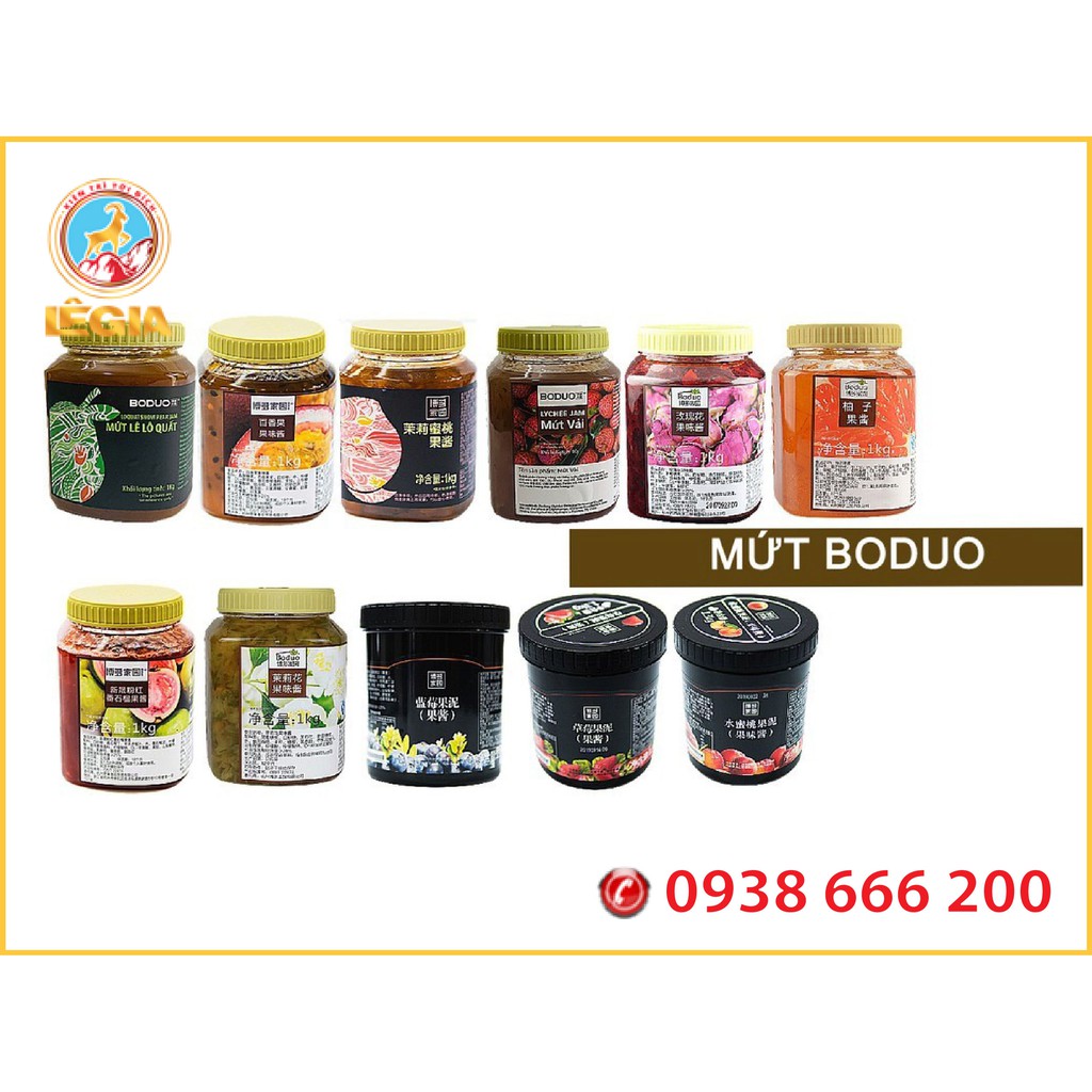 Mứt Sốt BODUO Mật Ong Đào 1.3KG - BODUO PEACH HONEY PUREE JAM