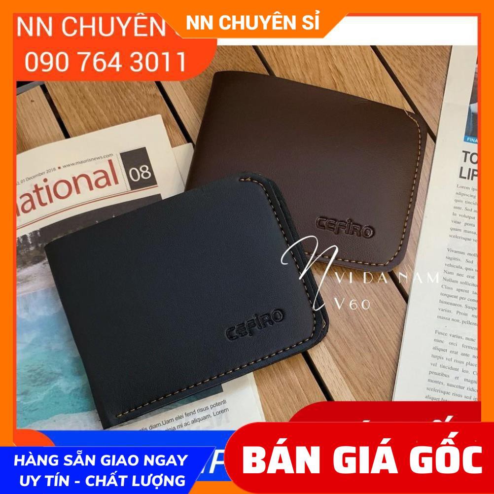 VÍ DA NAM CỰC SANG V60 ⚡100% ẢNH THẬT⚡ VÍ NAM DÁNG NGẮN - VÍ NAM GIÁ RẺ