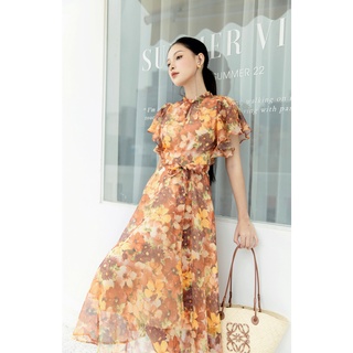 Hà Cúc - Đầm Nữ Cánh Tiên Có Đai Thắt Eo