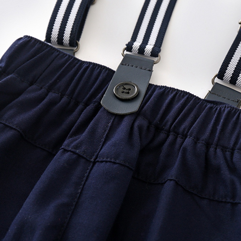 Set sơmi caro tay dài và quần yếm (4-14kg) năng động thời trang Mialy Kids cho bé trai - chất liệu mềm đứng dáng