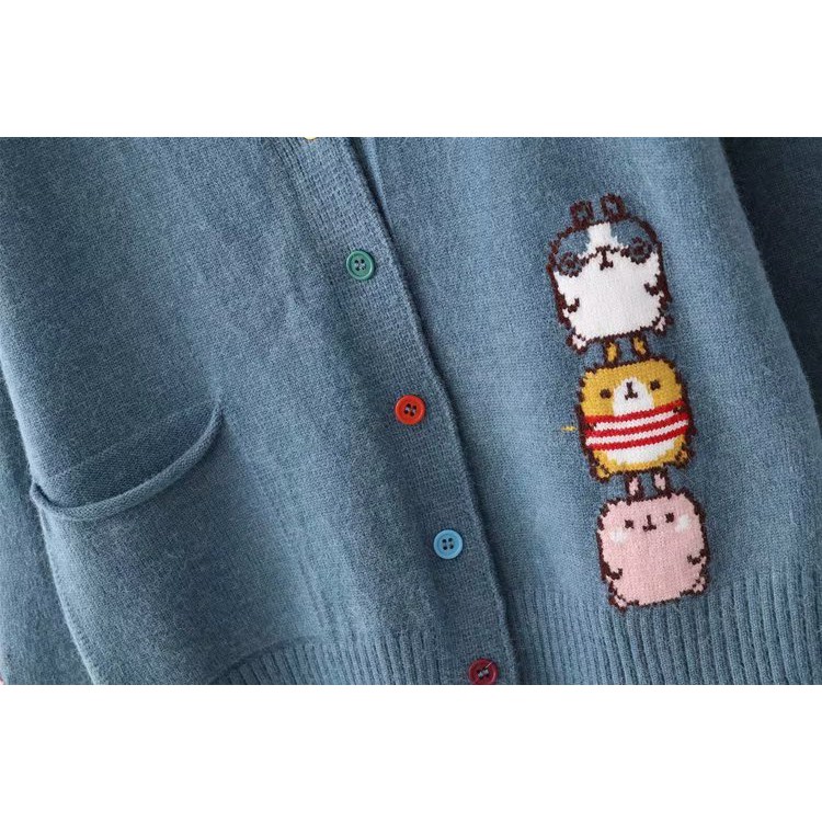 Áo Khoác Len Cardigan Họa Tiết Xinh 749 | BigBuy360 - bigbuy360.vn