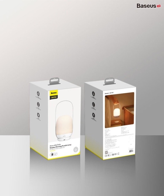 Đèn ngủ tiện dụng Baseus Moon-white Dimming Portable Lamp