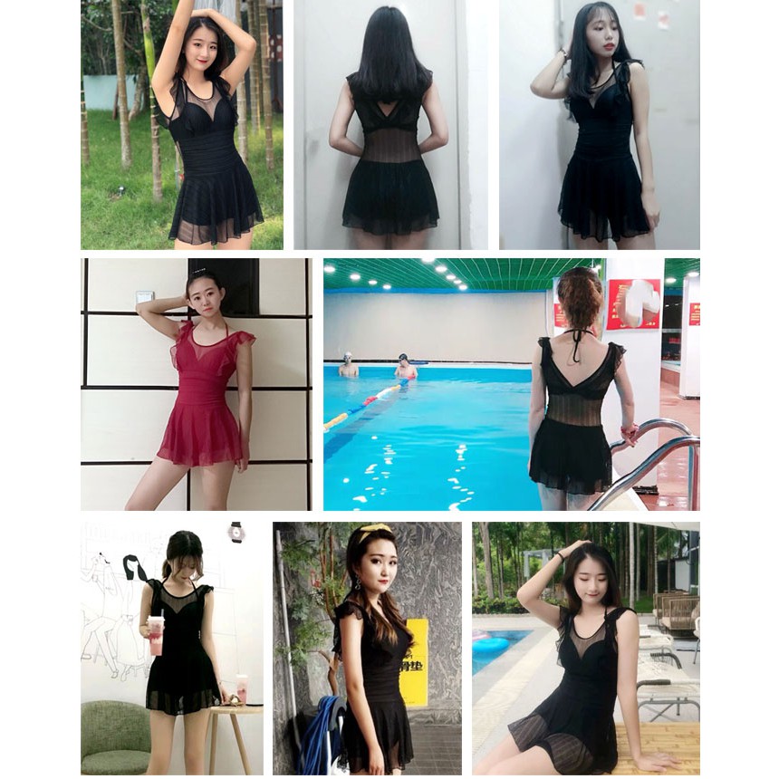 (CÓ GỌNG DR) Bikini Áo Bơi 1 Mảnh Liền Thân Kín Đáo &quot;Hot&quot; 2020