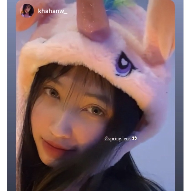 KÍNH ÁP TRÒNG KO GIÃN FXX BROWN nâu rêu @spring.lens