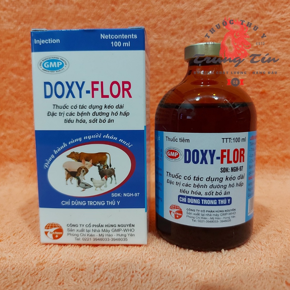 1 LỌ / 100ML - DOXY - FLOR - đặc tr(ị) bệnh đường hô hấp , tiêu hóa , sốt bỏ ăn
