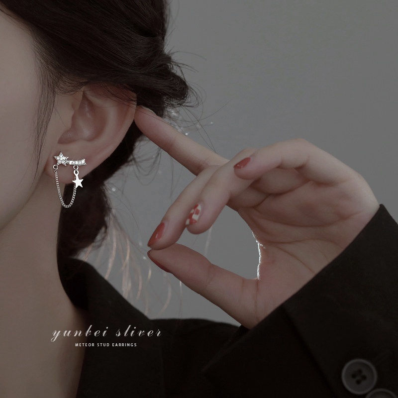 Bông Tai Ngôi Sao Đính Đá Đơn Giản Thời Trang 2022