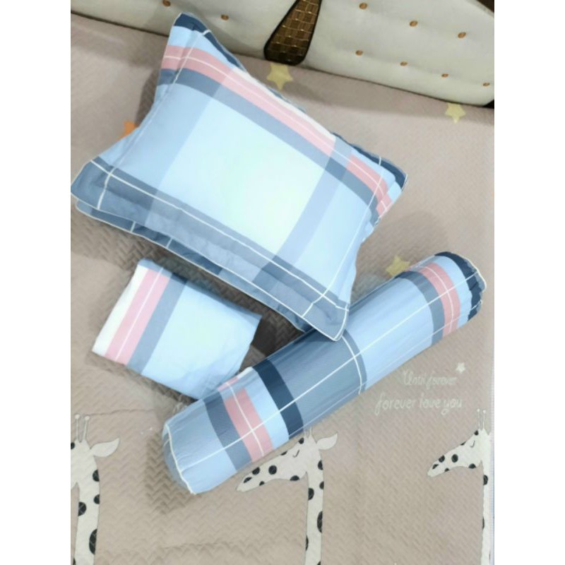 Bộ ga gối cotton  Hàn quốc  áo ôm dây kéo M6/ M8