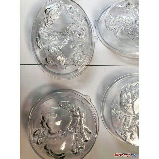 Bộ 20 khuôn nhựa rau cau mini