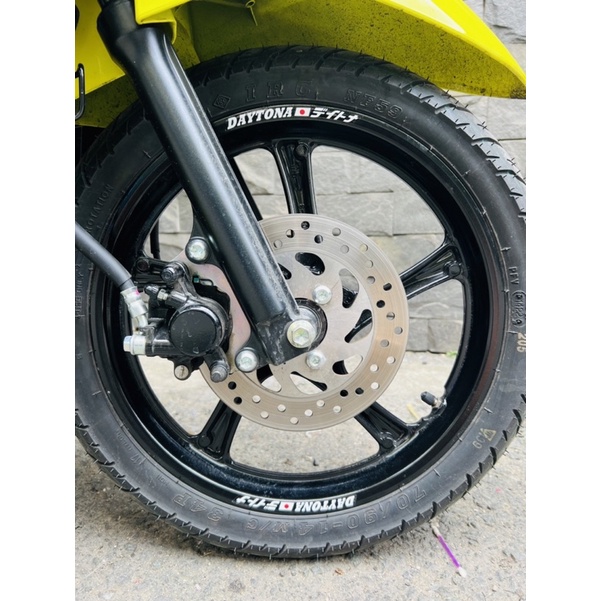 Tem Logo Sticker Daytona Dán Bánh Mâm, Tem Trong In UV Trên Chất Liệu Cao Cấp