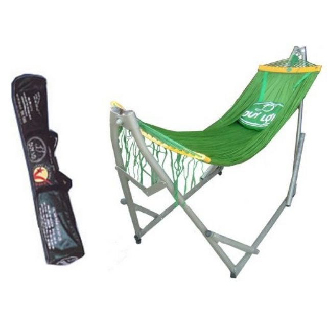 (giá hủy diệt) Bộ võng xếp Duy Lợi cỡ lớn( khung võng + Lưới gối )