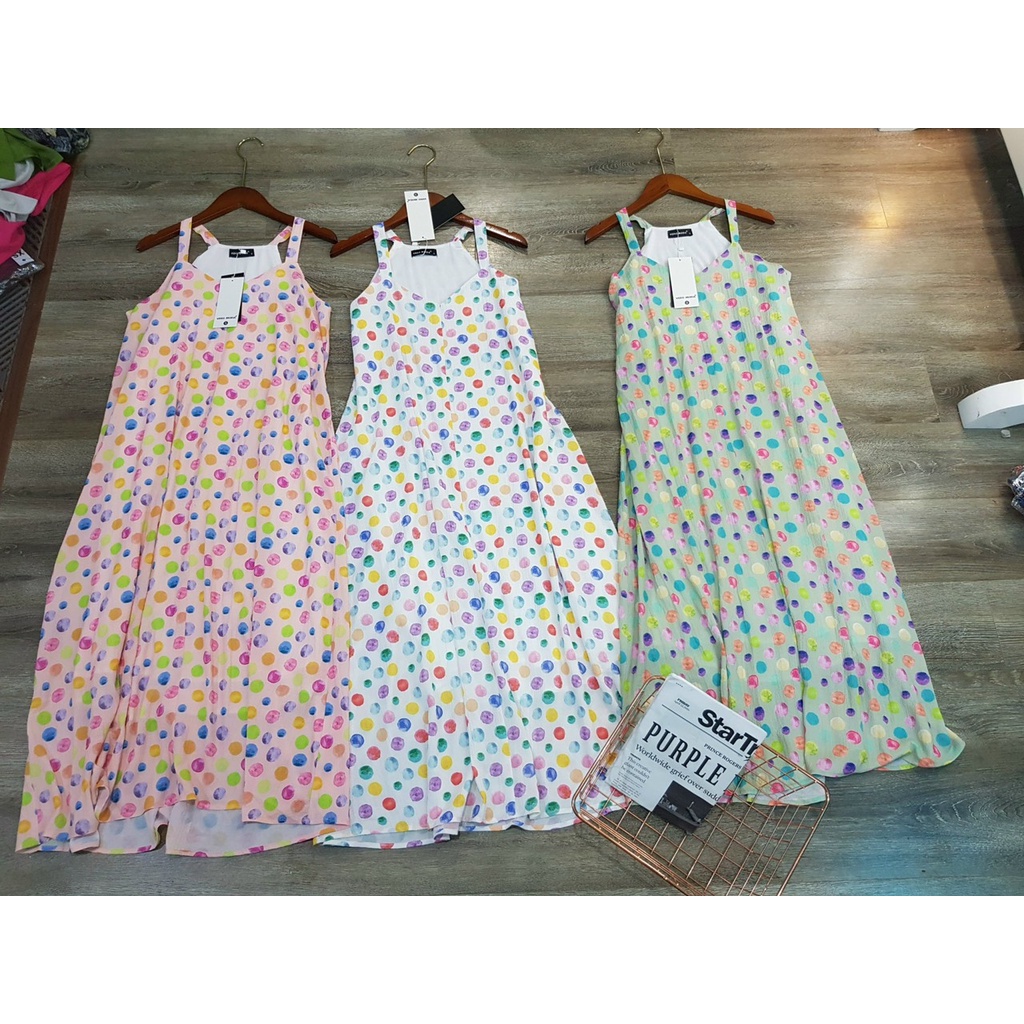 Đầm V.e.r.o M.o.d.a 2 Dây Họa Tiết