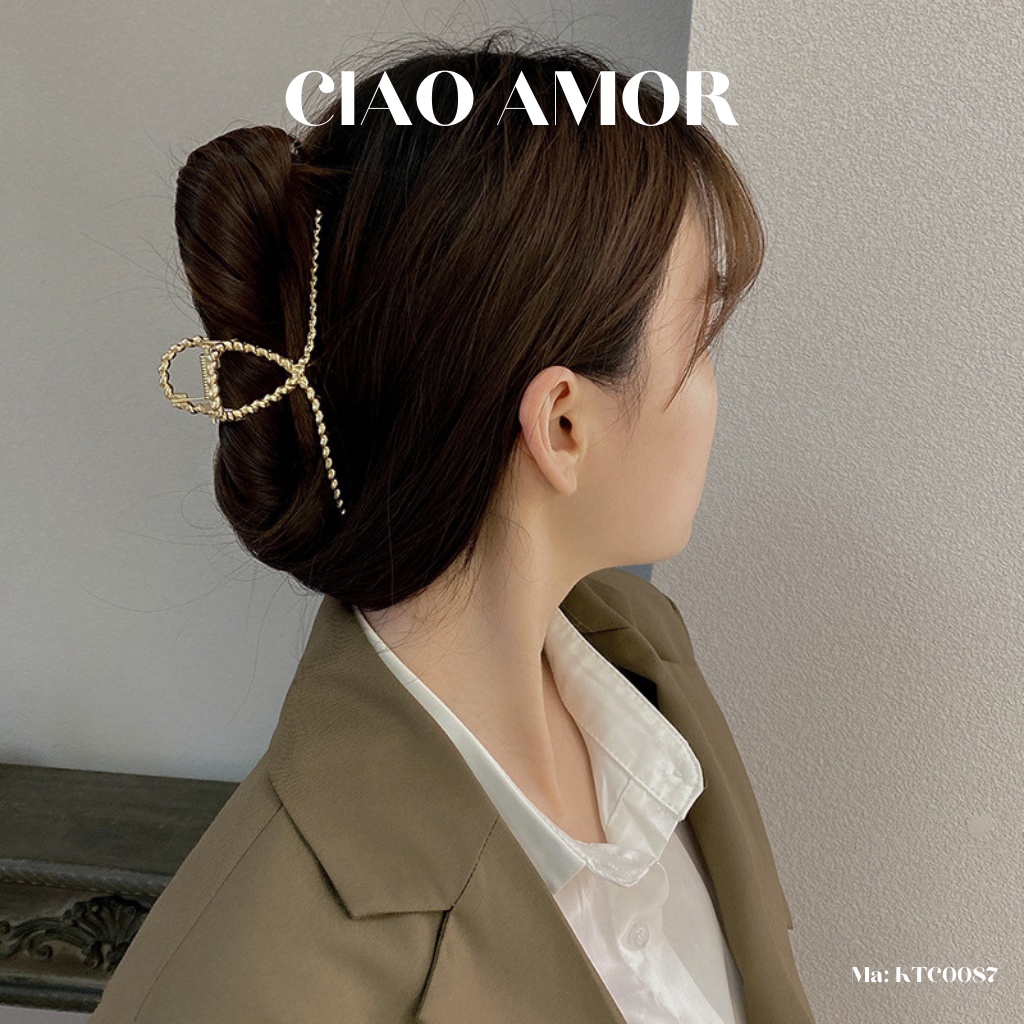 Kẹp tóc càng cua, Kẹp tóc nữ đơn giản hottrend Phụ kiện tóc Ciao Amor - KTC0087