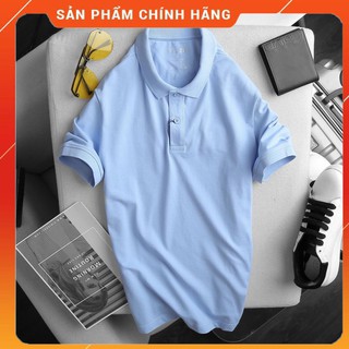 Áo thun nam tay ngắn  NAM CỔ BẺ POLO PAZZINI 2 ĐỦ 5 MÀU - Chất thun cá sấu cotton 100% co giãn 4 chiều cực mềm mịn mát