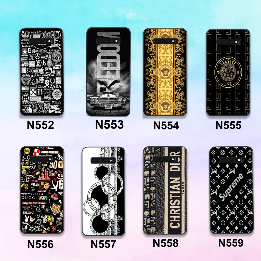 Ốp Samsung S10 / S10 5G / S10 Plus / S10+ in hình thương hiệu sang trọng cá tính siêu bền