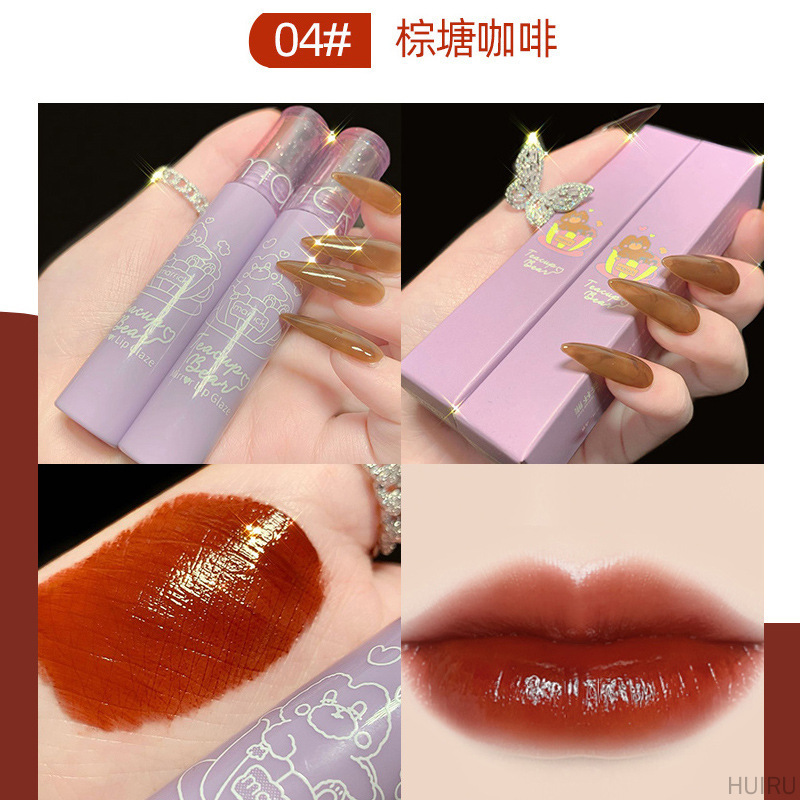 MAFFICK Gấu Trà Mirror Lip Glaze Son Bóng Son Môi Giá Rẻ Bán Sỉ