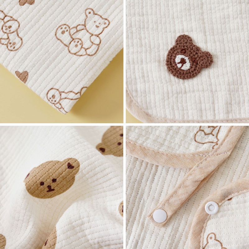 Khăn Cotton Mềm Mại Hình Vuông Tiện Dụng Cho Em Bé