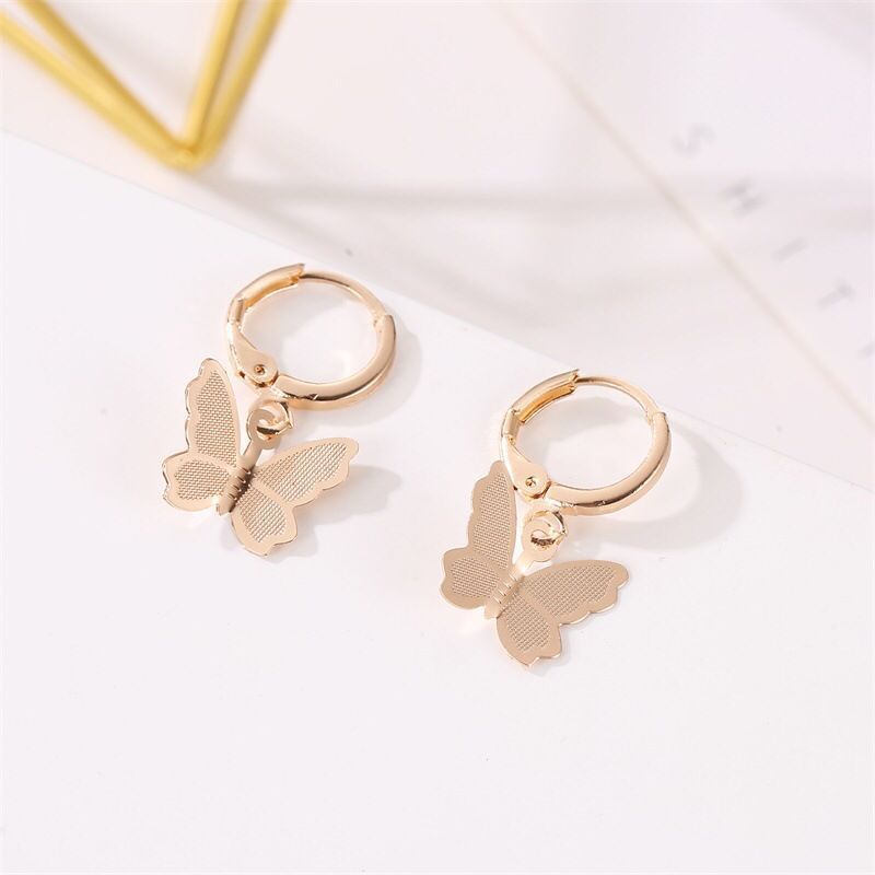 Đôi khuyên tai hình bươm bướm sáng tạo thời trang 211014