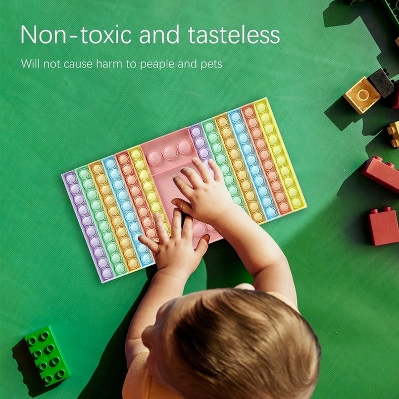 kích thước lớn Push Pop It fidget Đồ chơi giải trí thông minh, giảm căng thẳng hiệu quả cho người lớn, trẻ em@SFVN