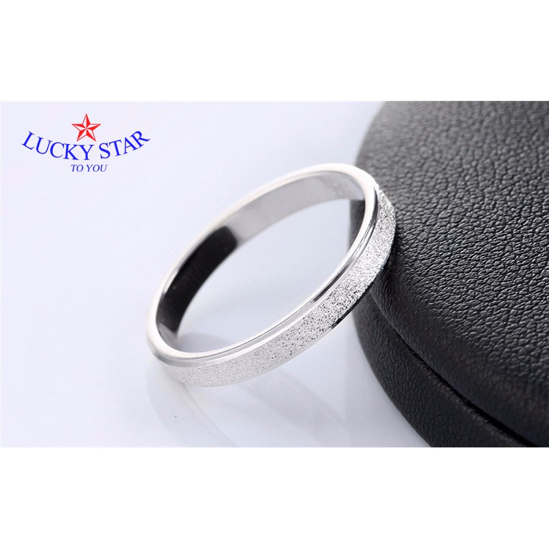 Nhẫn thời trang phun cát lóng lánh sang trọng - quà tặng ý nghĩa