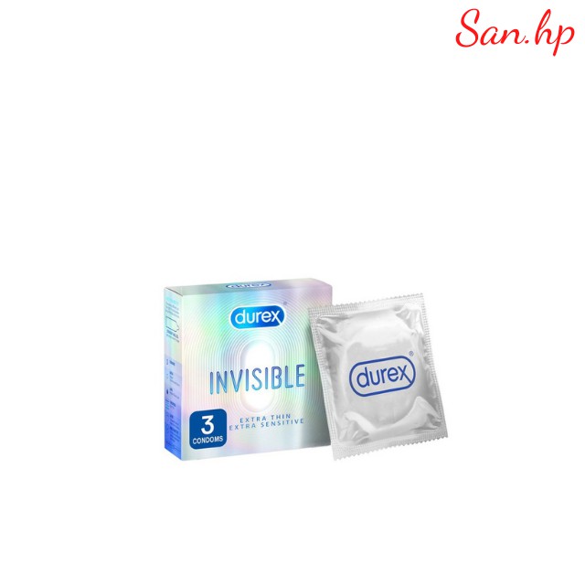 Bao Cao Su Durex Invisible Extra Thin Extra Sensitive 3 Bao