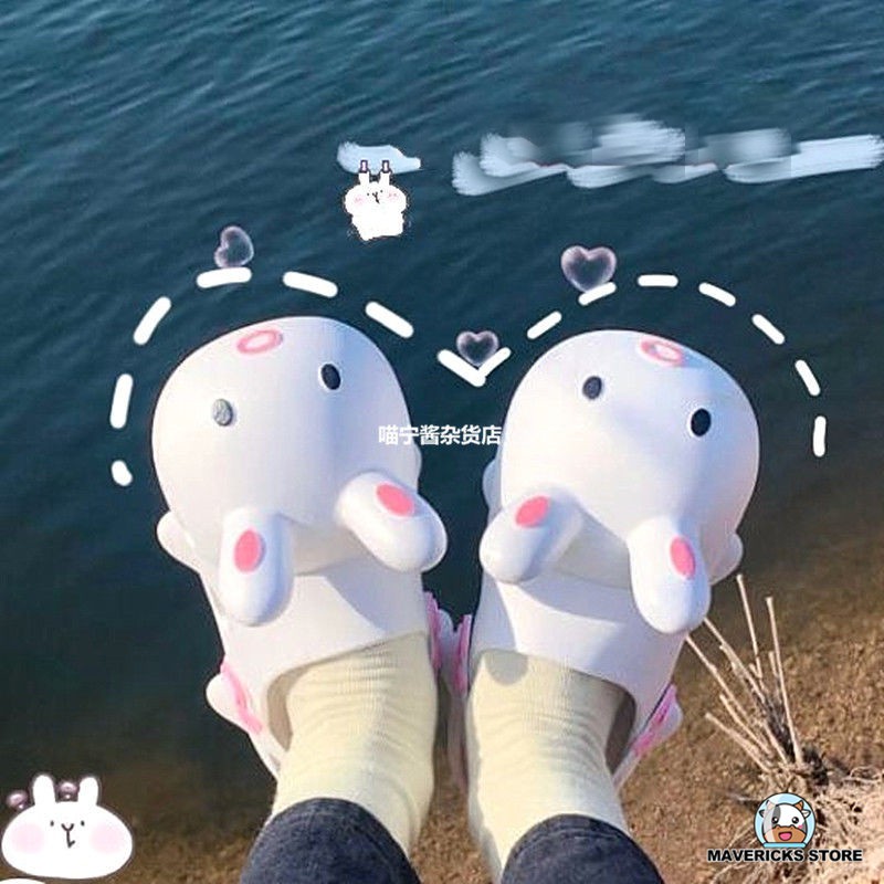 Đôi dép thiết kế hình thỏ dễ thương cho nữ